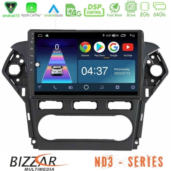 Bizzar ND3 Series 8Core Android15 2+64GB  Ford Mondeo 2011-2014 Navigation Multimedia Tablet 10"