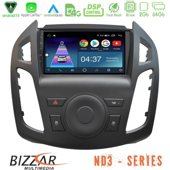 Bizzar ND3 Series 8Core Android15 2+64GB Ford Transit Connect 2013-2018 Navigation Multimedia Tablet 9" Bizzar ND3 Series 8Core Android15 2+64GB Ford Transit Connect 2013-2018 Navigation Multimedia Tablet 9"