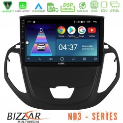 Bizzar ND3 Series 8Core Android15 2+64GB  Ford Courier 2015-2023 Navigation Multimedia Tablet 9"