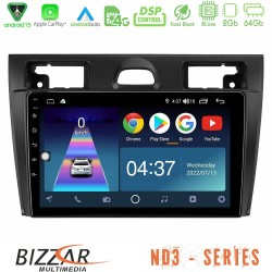 Bizzar ND3 Series 8Core Android15 2+64GB  Ford Fiesta/Fusion Navigation Multimedia Tablet 9"