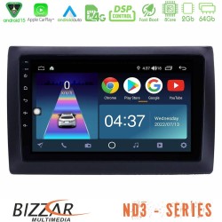 Bizzar ND3 Series 8Core Android15 2+64GB  Fiat Stilo Navigation Multimedia Tablet 9"