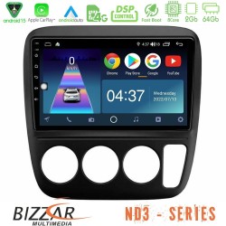 Bizzar ND3 Series 8Core Android15 2+64GB  Honda CRV 1997-2001 Navigation Multimedia Tablet 9"