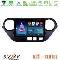 Bizzar ND3 Series 8Core Android15 2+64GB  Hyundai i10 2014-2020 Navigation Multimedia Tablet 9"