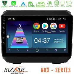 Bizzar ND3 Series 8Core Android15 2+64GB  Jeep Wrangler 2018-> Navigation Multimedia Tablet 9"