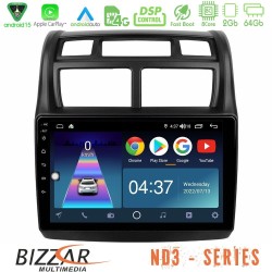 Bizzar ND3 Series 8Core Android15 2+64GB  Kia Sportage 2008-2011 Navigation Multimedia Tablet 9"