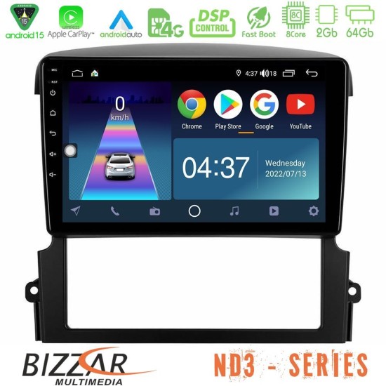 Bizzar ND3 Series 8Core Android15 2+64GB Kia Sorento Navigation Multimedia Tablet 9" Bizzar ND3 Series 8Core Android15 2+64GB Kia Sorento Navigation Multimedia Tablet 9"