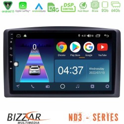 Bizzar ND3 Series 8Core Android15 2+64GB  Mercedes Vito 2015-2021 Navigation Multimedia Tablet 10"