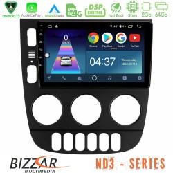 Bizzar ND3 Series 8Core Android15 2+64GB  Mercedes ML Class 1998-2005 Navigation Multimedia Tablet 9"