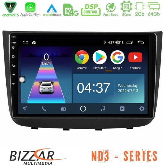 Bizzar ND3 Series 8Core Android15 2+64GB  Mercedes Vito/Viano 2003-2006 Navigation Multimedia Tablet 10"