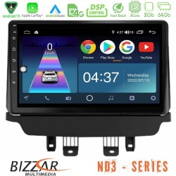 Bizzar ND3 Series 8Core Android15 2+64GB  Mazda 2 2014-2021 Navigation Multimedia Tablet 9"