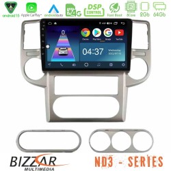 Bizzar ND3 Series 8Core Android15 2+64GB  Nissan X-Trail 2003-2007 Navigation Multimedia Tablet 10"