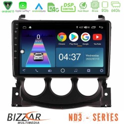 Bizzar ND3 Series 8Core Android15 2+64GB  Nissan 370Z 2009-2013 Navigation Multimedia Tablet 9"