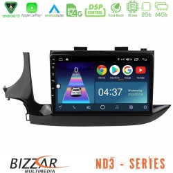 Bizzar ND3 Series 8Core Android15 2+64GB  Opel Mokka 2016-2020 Navigation Multimedia Tablet 9"