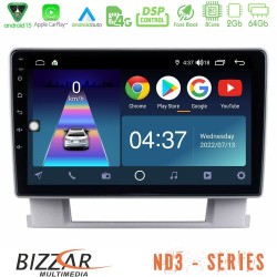 Bizzar ND3 Series 8Core Android15 2+64GB  Opel Astra J 2010-2014 Navigation Multimedia Tablet 9"