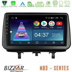 Bizzar ND3 Series 8Core Android15 2+64GB  Opel Meriva B 2010-2017 Navigation Multimedia Tablet 9"