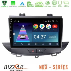 Bizzar ND3 Series 8Core Android15 2+64GB Opel Grandland/Crossland X Navigation Multimedia Tablet 9" Bizzar ND3 Series 8Core Android15 2+64GB Opel Grandland/Crossland X Navigation Multimedia Tablet 9"