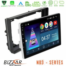 Bizzar ND3 Series 8Core Android15 2+64GB  Peugeot 308 2013-2020 Navigation Multimedia Tablet 9"