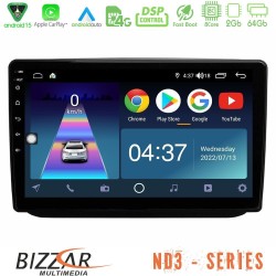 Bizzar ND3 Series 8Core Android15 2+64GB  Skoda Fabia 2007-2014 Navigation Multimedia Tablet 10"