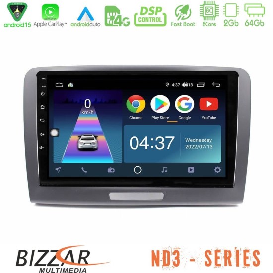 Bizzar ND3 Series 8Core Android15 2+64GB  Skoda Superb 2008-2015 Navigation Multimedia Tablet 9"