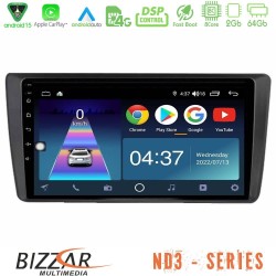 Bizzar ND3 Series 8Core Android15 2+64GB  Skoda Octavia 2004-2012 Navigation Multimedia Tablet 9"