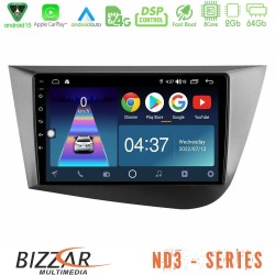 Bizzar ND3 Series 8Core Android15 2+64GB  Seat Leon Navigation Multimedia Tablet 9"