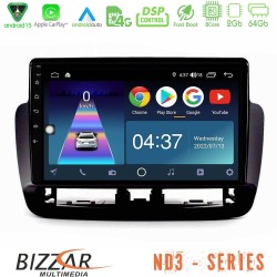 Bizzar ND3 Series 8Core Android15 2+64GB  Seat Ibiza 2012-2015 Navigation Multimedia Tablet 9"   (Piano Black)