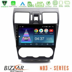 Bizzar ND3 Series 8Core Android15 2+64GB Subaru Forester 2015-2018 Navigation Multimedia Tablet 9" Bizzar ND3 Series 8Core Android15 2+64GB Subaru Forester 2015-2018 Navigation Multimedia Tablet 9"