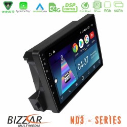 Bizzar ND3 Series 8Core Android15 2+64GB Ssangyong Actyon/Kyron 2005-2014 Navigation Multimedia Tablet 9" Bizzar ND3 Series 8Core Android15 2+64GB Ssangyong Actyon/Kyron 2005-2014 Navigation Multimedia Tablet 9"