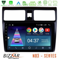 Bizzar ND3 Series 8Core Android15 2+64GB  Suzuki Swift 2005-2010 Navigation Multimedia Tablet 10"