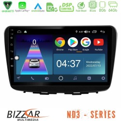 Bizzar ND3 Series 8Core Android15 2+64GB  Suzuki Baleno 2016-2021 Navigation Multimedia Tablet 9"