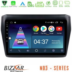 Bizzar ND3 Series 8Core Android15 2+64GB  Suzuki Swift 2017-2023 Navigation Multimedia Tablet 9"
