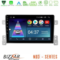 Bizzar ND3 Series 8Core Android15 2+64GB  Suzuki Grand Vitara Navigation Multimedia Tablet 9"