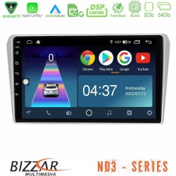 Bizzar ND3 Series 8Core Android15 2+64GB  Toyota Avensis T25 02/2003–2008 Navigation Multimedia Tablet 9"