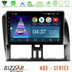 Bizzar ND3 Series 8Core Android15 2+64GB  Volvo XC60 2009-2012 Navigation Multimedia Tablet 9"