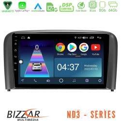 Bizzar ND3 Series 8Core Android15 2+64GB  Volvo S80 1998-2006 Navigation Multimedia Tablet 9"