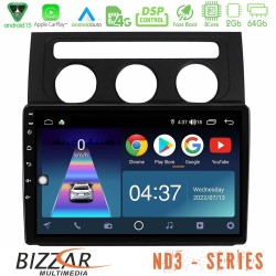 Bizzar ND3 Series 8Core Android15 2+64GB VW Touran 2003-2011 Navigation Multimedia Tablet 10" Bizzar ND3 Series 8Core Android15 2+64GB VW Touran 2003-2011 Navigation Multimedia Tablet 10"
