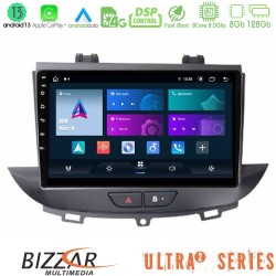 Bizzar Ultra Series Opel Grandland/Crossland X 8core Android13 8+128GB Navigation Multimedia Tablet 9"