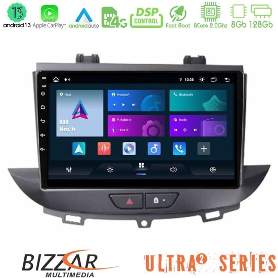 Bizzar Ultra Series Opel Grandland/Crossland X 8core Android13 8+128GB Navigation Multimedia Tablet 9"
