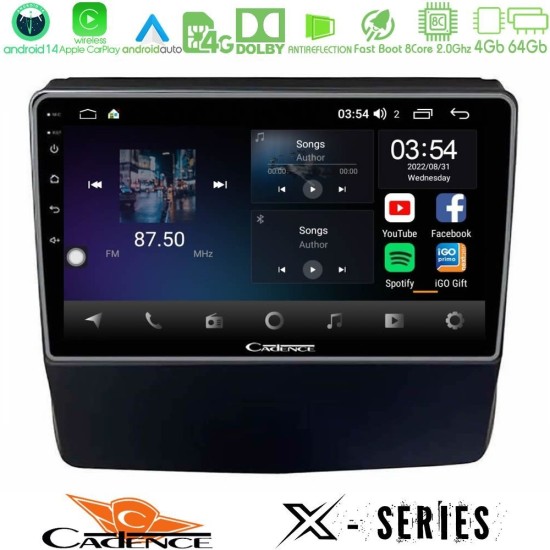 Cadence X Series Subaru Forester/Impreza 2018-2021 8core Android 14 4+64GB Navigation Multimedia Tablet 9"