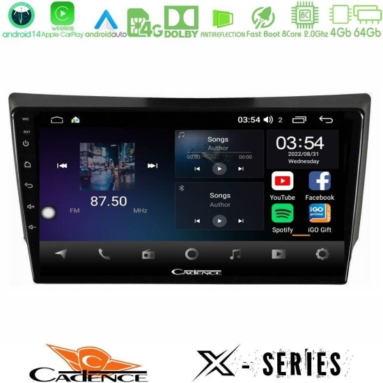 Cadence X Series Ssangyong Rexton 2002-2006 8core Android 14 4+64GB Navigation Multimedia Tablet 9"