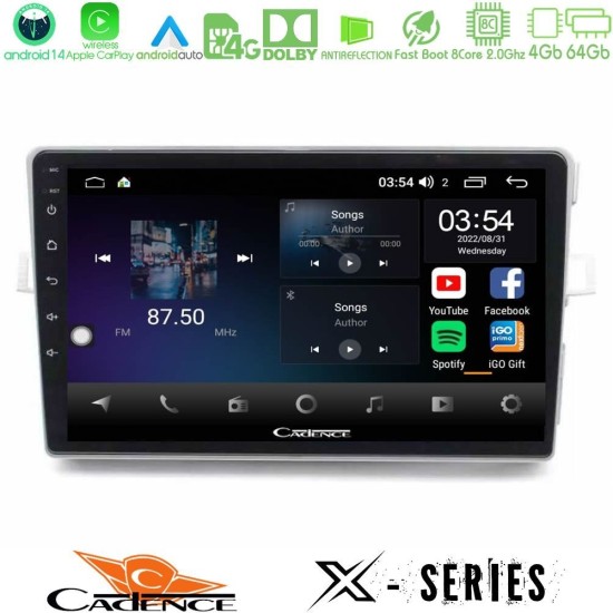 Cadence X Series Toyota Verso 2009-2018 8core Android 14 4+64GB Navigation Multimedia Tablet 9" Cadence X Series Toyota Verso 2009-2018 8core Android 14 4+64GB Navigation Multimedia Tablet 9"