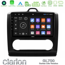 Clarion GL700 Lite Series 8Core Android11 2+32GB Ford Focus Auto AC Navigation Multimedia Tablet 9" Με Carplay & Android Auto