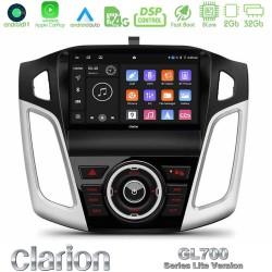 Clarion GL700 Lite Series 8Core Android11 2+32GB Ford Focus 2012-2018 Navigation Multimedia Tablet 9" Με Carplay & Android Auto