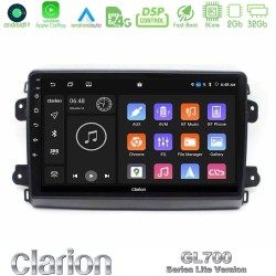 Clarion GL700 Lite Series 8Core Android11 2+32GB Citroen/Fiat/Opel Navigation Multimedia Tablet 9" Με Carplay & Android Auto