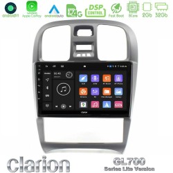Clarion GL700 Lite Series 8Core Android11 2+32GB Hyundai Sonata 2001-2005 Navigation Multimedia Tablet 9" Με Carplay & Android Auto Clarion GL700 Lite Series 8Core Android11 2+32GB Hyundai Sonata 2001-2005 Navigation Multimedia Tablet 9" Με Carplay & Android Auto