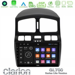 Clarion GL700 Lite Series 8Core Android11 2+32GB Hyundai Santa Fe 2000-2006 Navigation Multimedia Tablet 9" Με Carplay & Android Auto