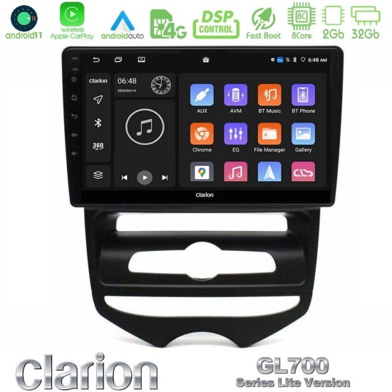 Clarion GL700 Lite Series 8Core Android11 2+32GB Hyundai ix20 2010-2020 (MANUAL A/C) Navigation Multimedia Tablet 10" Με Carplay & Android Auto Clarion GL700 Lite Series 8Core Android11 2+32GB Hyundai ix20 2010-2020 (MANUAL A/C) Navigation Multimedia Tablet 10" Με Carplay & Android Auto