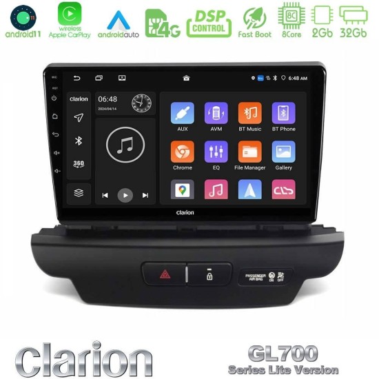 Clarion GL700 Lite Series 8Core Android11 2+32GB Kia Ceed 2018-2023 Navigation Multimedia Tablet 9" Με Carplay & Android Auto (Low Version) Clarion GL700 Lite Series 8Core Android11 2+32GB Kia Ceed 2018-2023 Navigation Multimedia Tablet 9" Με Carplay & Android Auto (Low Version)