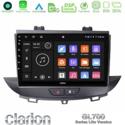 Clarion GL700 Lite Series 8Core Android11 2+32GB Opel Grandland/Crossland X Navigation Multimedia Tablet 9" Με Carplay & Android Auto