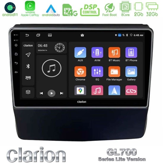 Clarion GL700 Lite Series 8Core Android11 2+32GB Subaru Forester/Impreza 2018-2021 Navigation Multimedia Tablet 9" Με Carplay & Android Auto Clarion GL700 Lite Series 8Core Android11 2+32GB Subaru Forester/Impreza 2018-2021 Navigation Multimedia Tablet 9" Με Carplay & Android Auto